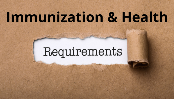 Immunization & Health Requirements