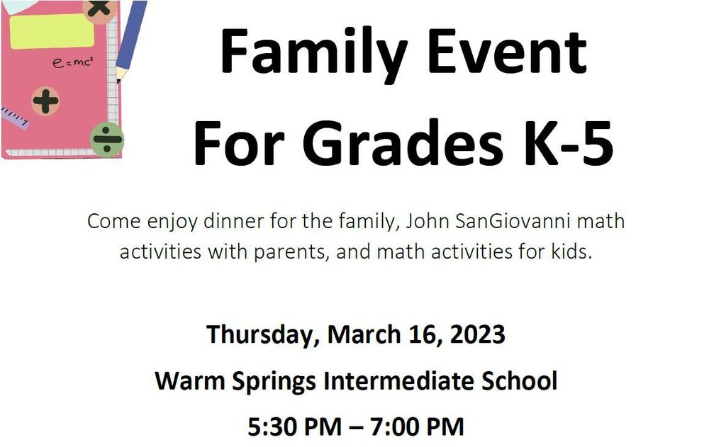 John SanGiovanni - Family Event for Grades K-5