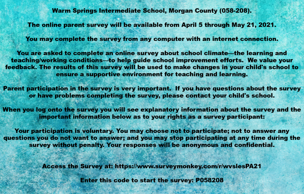 Parent Survey