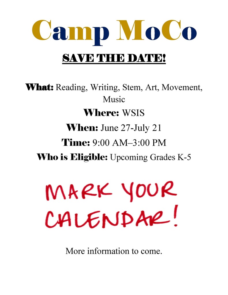 Camp MoCo - Save the Date