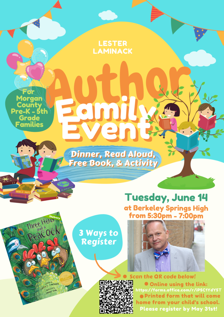 Author Family Event - Pre-K through 5th Grade
