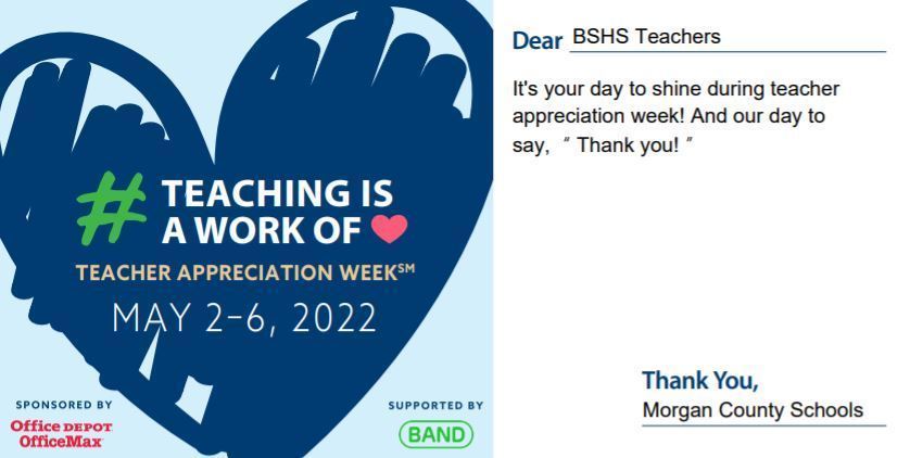 BSHS Teacher Appreciation
