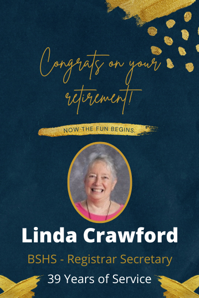 Linda  Crawford - Congrats on your retirement.