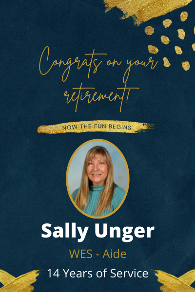 Sally Unger - Congrats on your retirement.