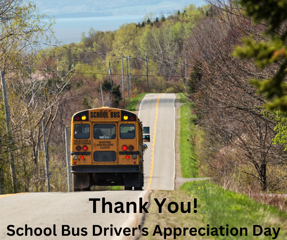 Thank You! School Bus Driver's Appreciation Day