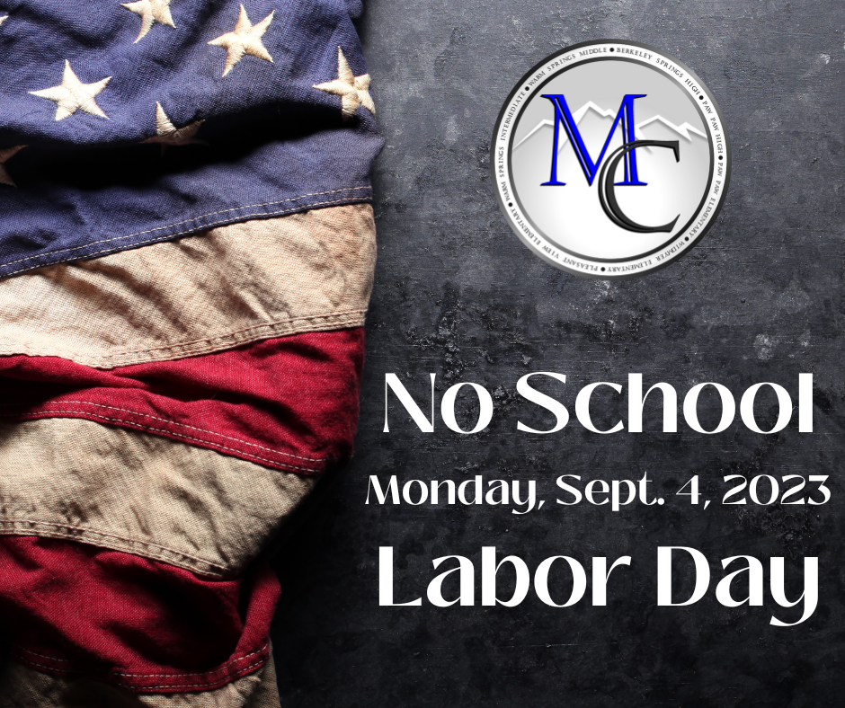 No School - Monday, Sept. 4, 2023- Labor Day